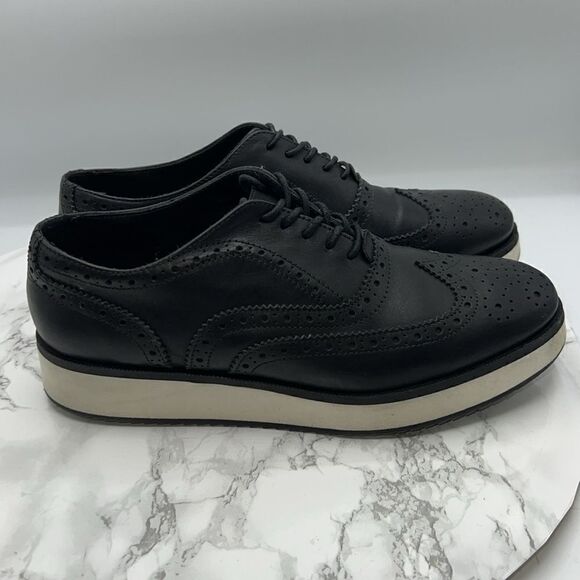 RAG & BONE Meli Wingtip Black Brogues-36.5/US 6.5 - Picture 2 of 9